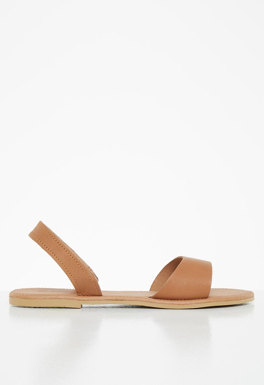Superbalist - Abby leather slingback sandals - tan