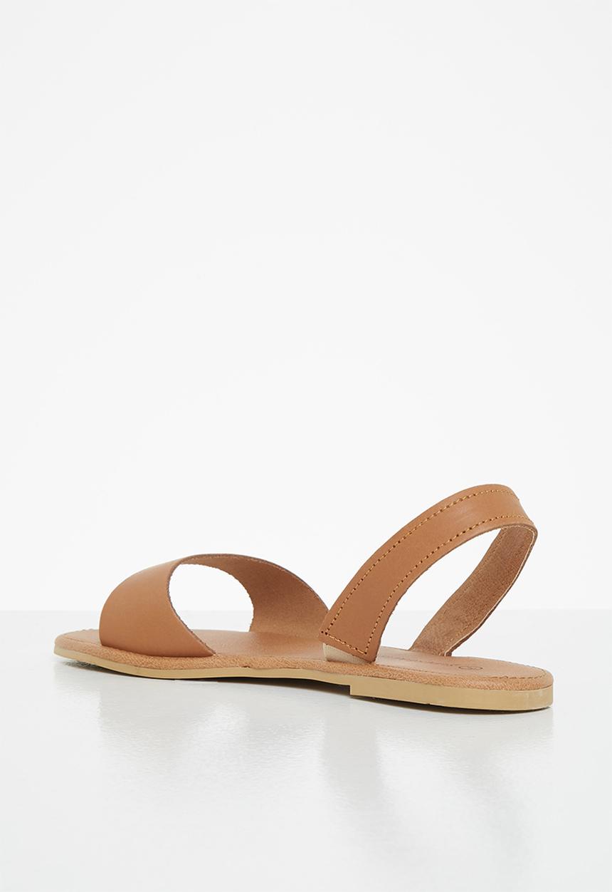 Superbalist - Abby leather slingback sandals - tan