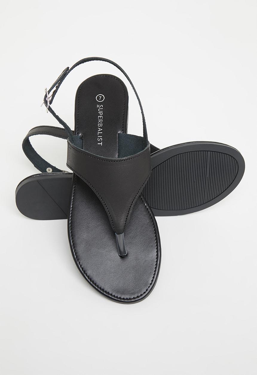 Superbalist - Quin leather T-Bar sandal - black