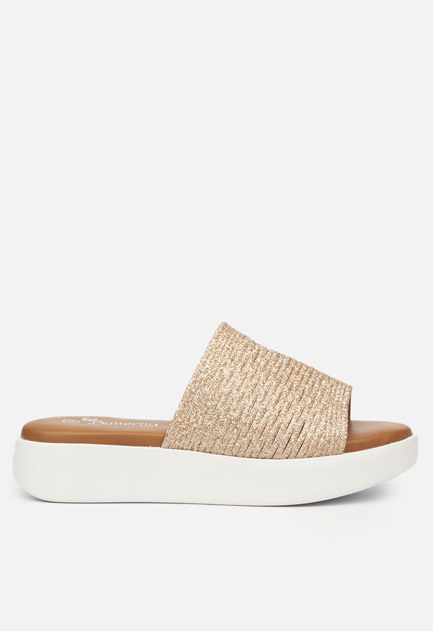 Butterfly Feet - Fuji 1 flatform sandal - rose gold