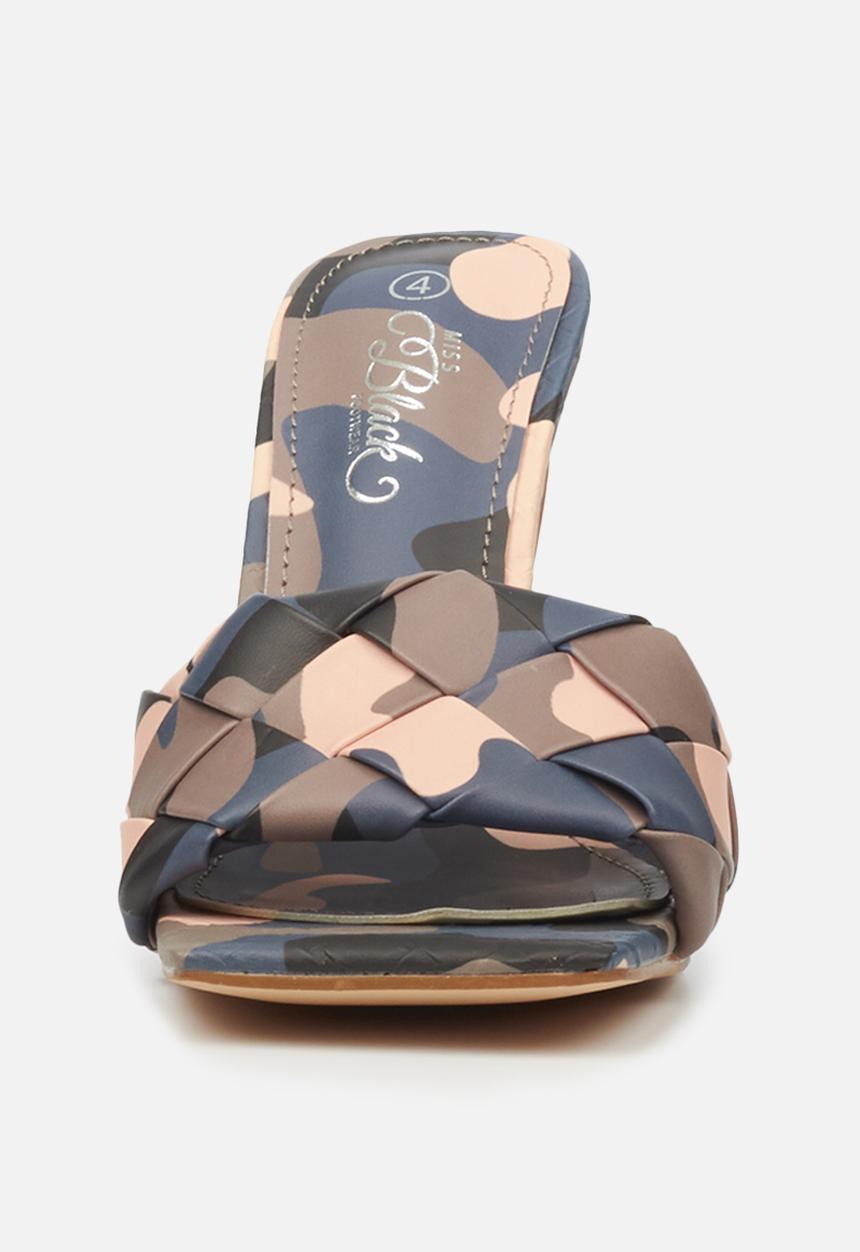 Miss Black - Ammo1 mule heel - pink