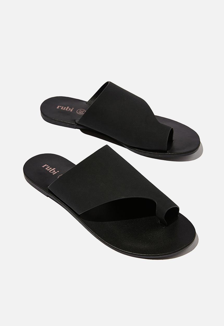 Cotton On - Everyday zoe asymmetrical slide - black