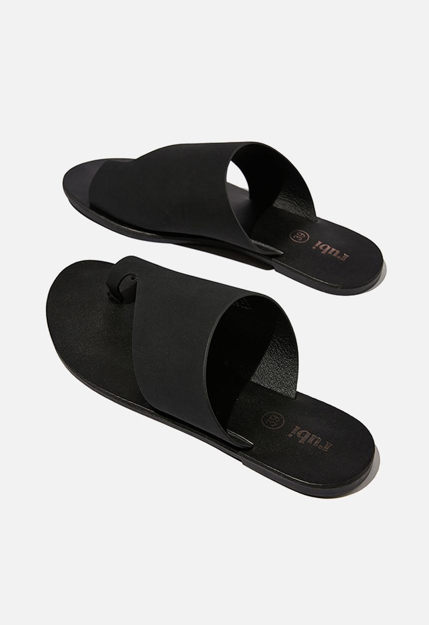 Cotton On - Everyday zoe asymmetrical slide - black
