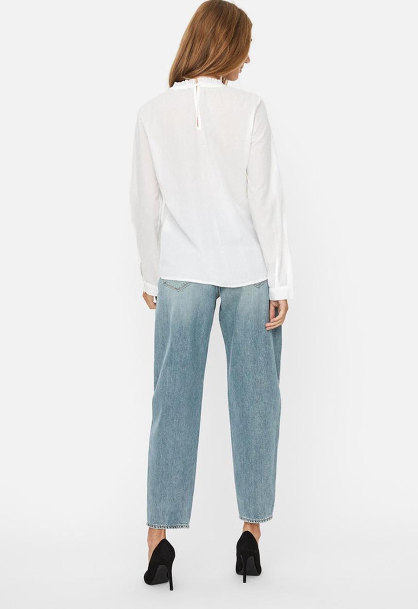 Vero Moda - Rosa long sleeve top - white