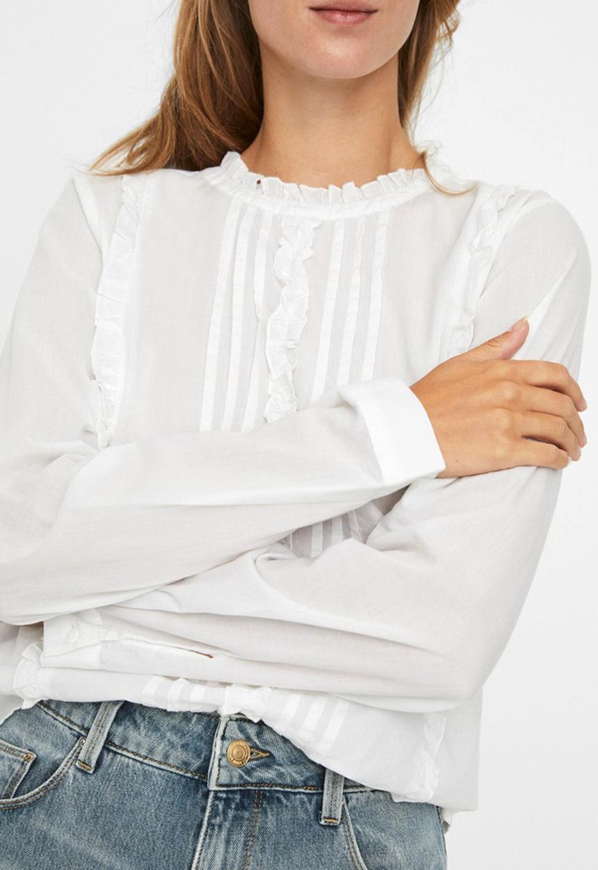 Vero Moda - Rosa long sleeve top - white