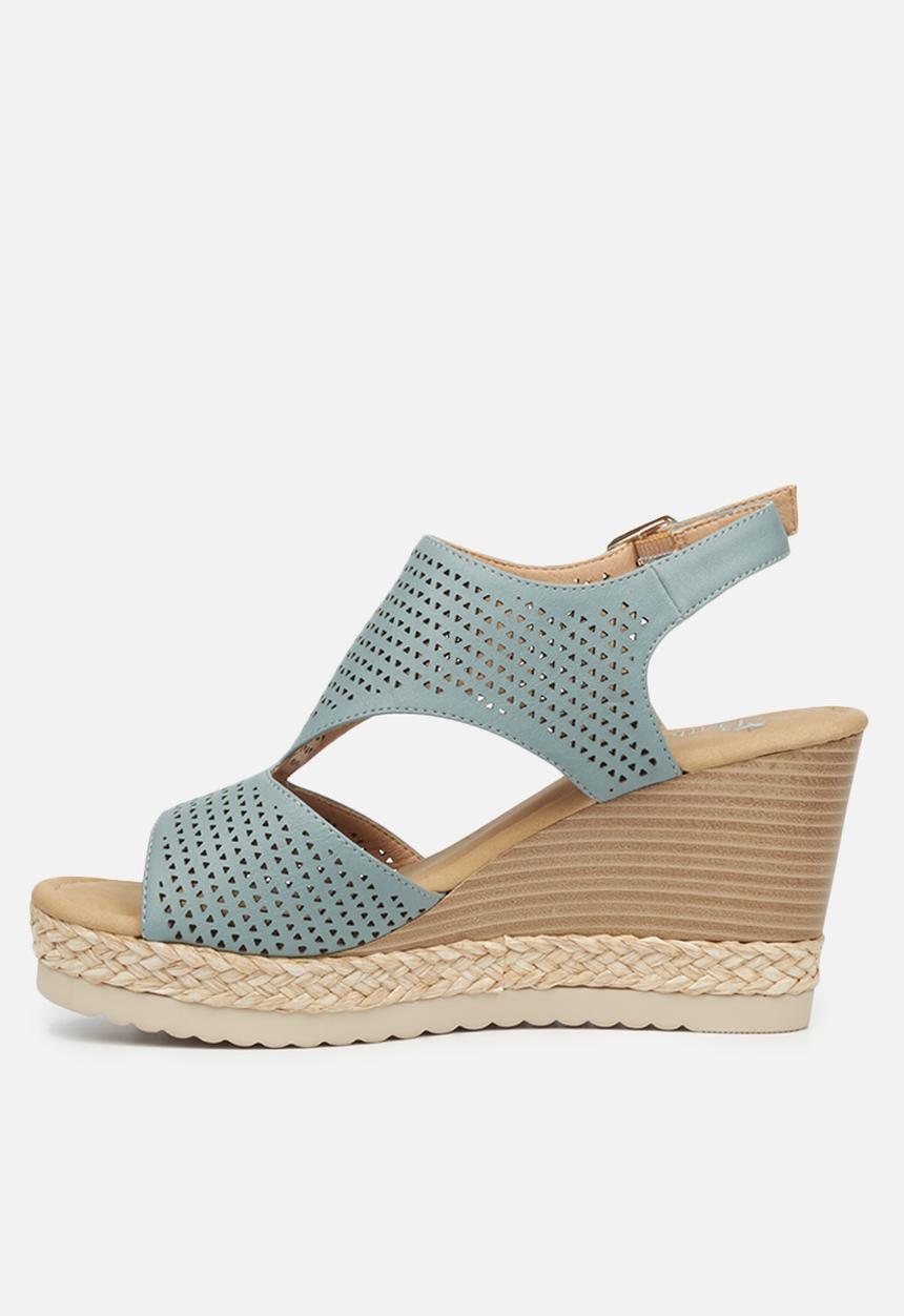 Butterfly Feet - Avery 2 wedge - blue