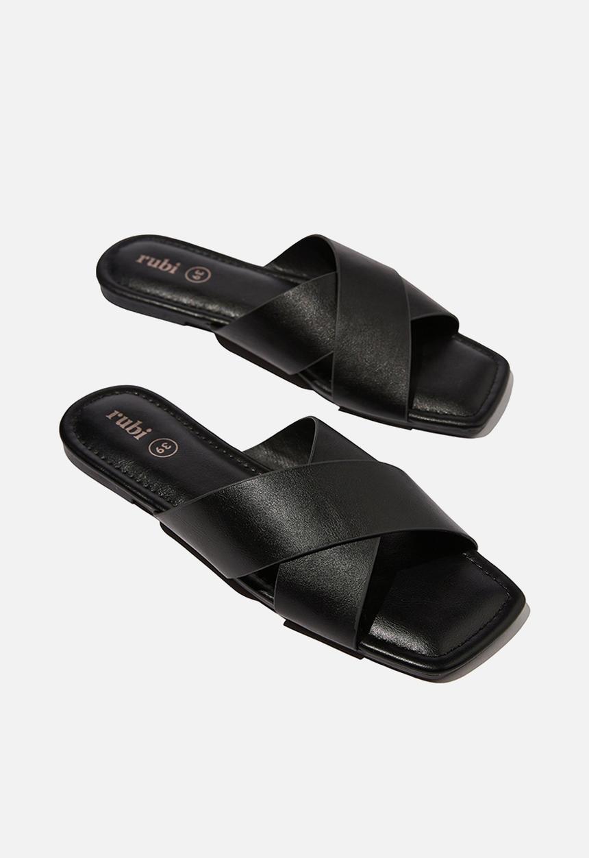 Cotton On - Everyday sophie xover slide - black 