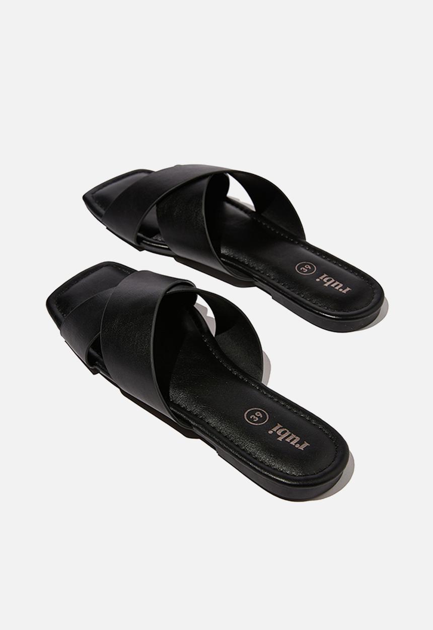 Cotton On - Everyday sophie xover slide - black 
