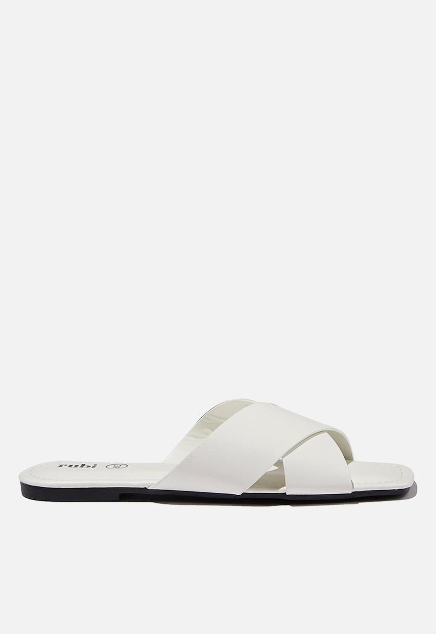 Cotton On - Everyday sophie xover slide - white 