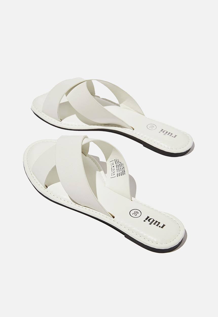 Cotton On - Everyday sara xover slide - white 
