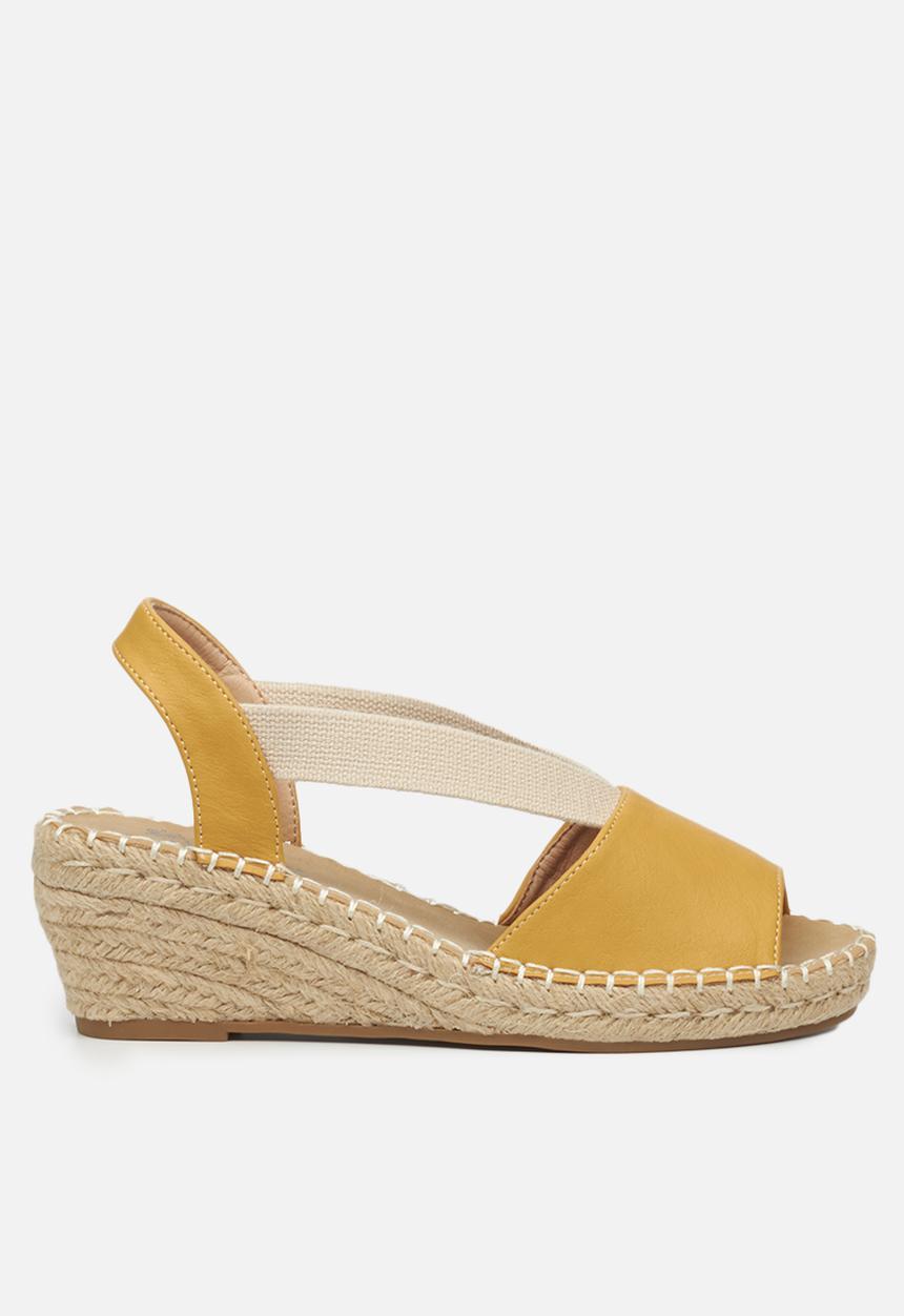 Butterfly Feet - Lea 1 espadrille wedge - mustard