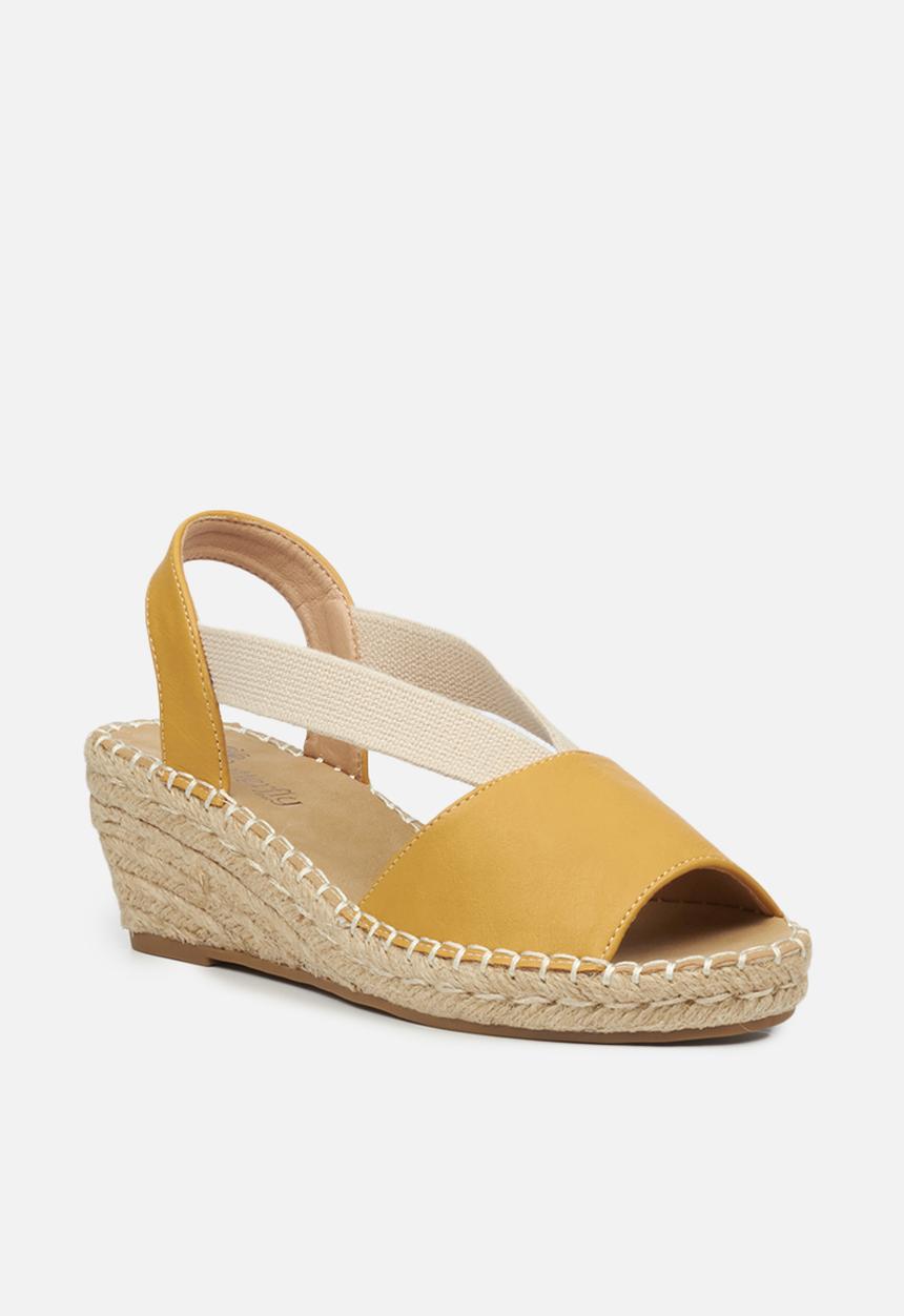 Butterfly Feet - Lea 1 espadrille wedge - mustard