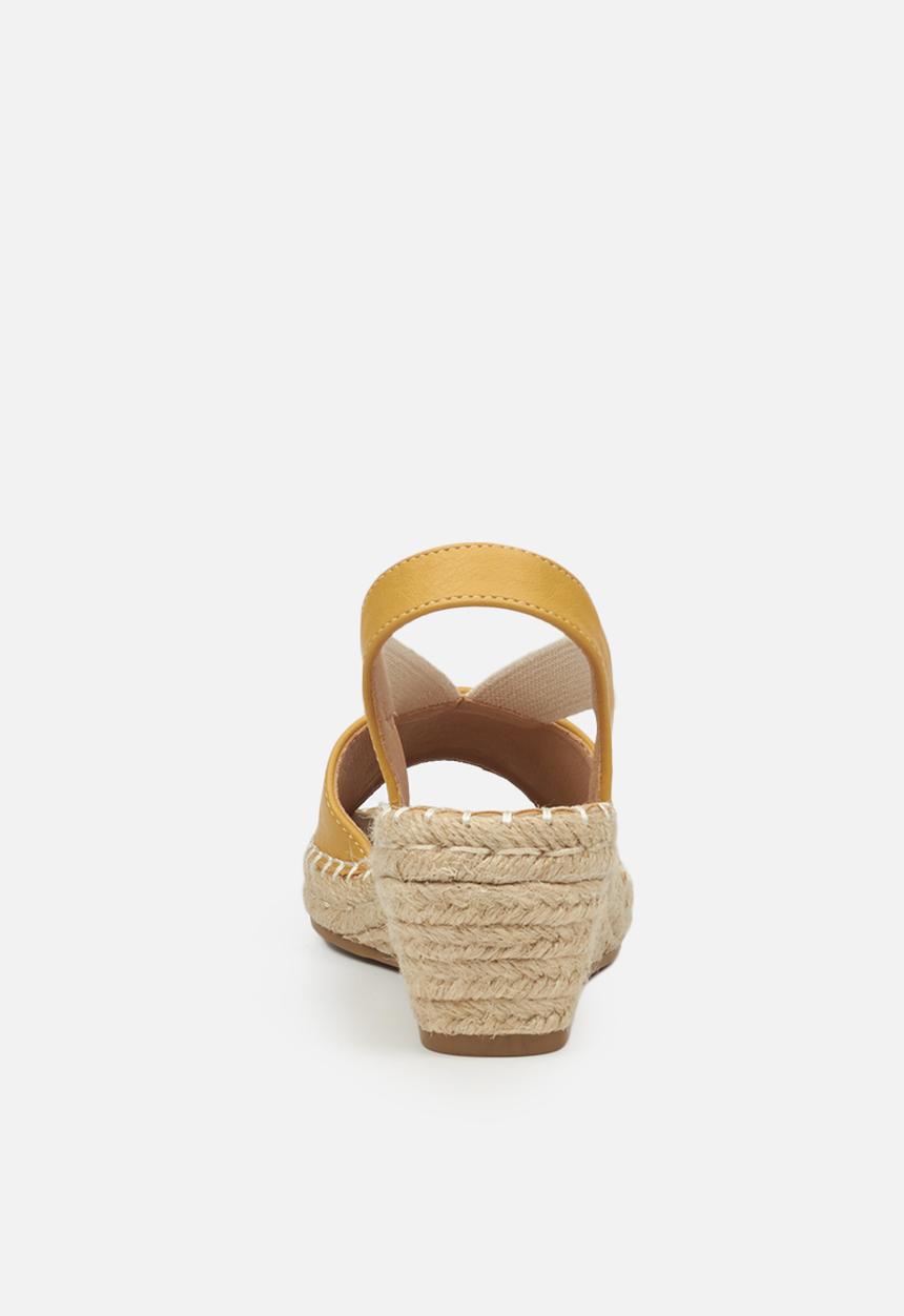 Butterfly Feet - Lea 1 espadrille wedge - mustard