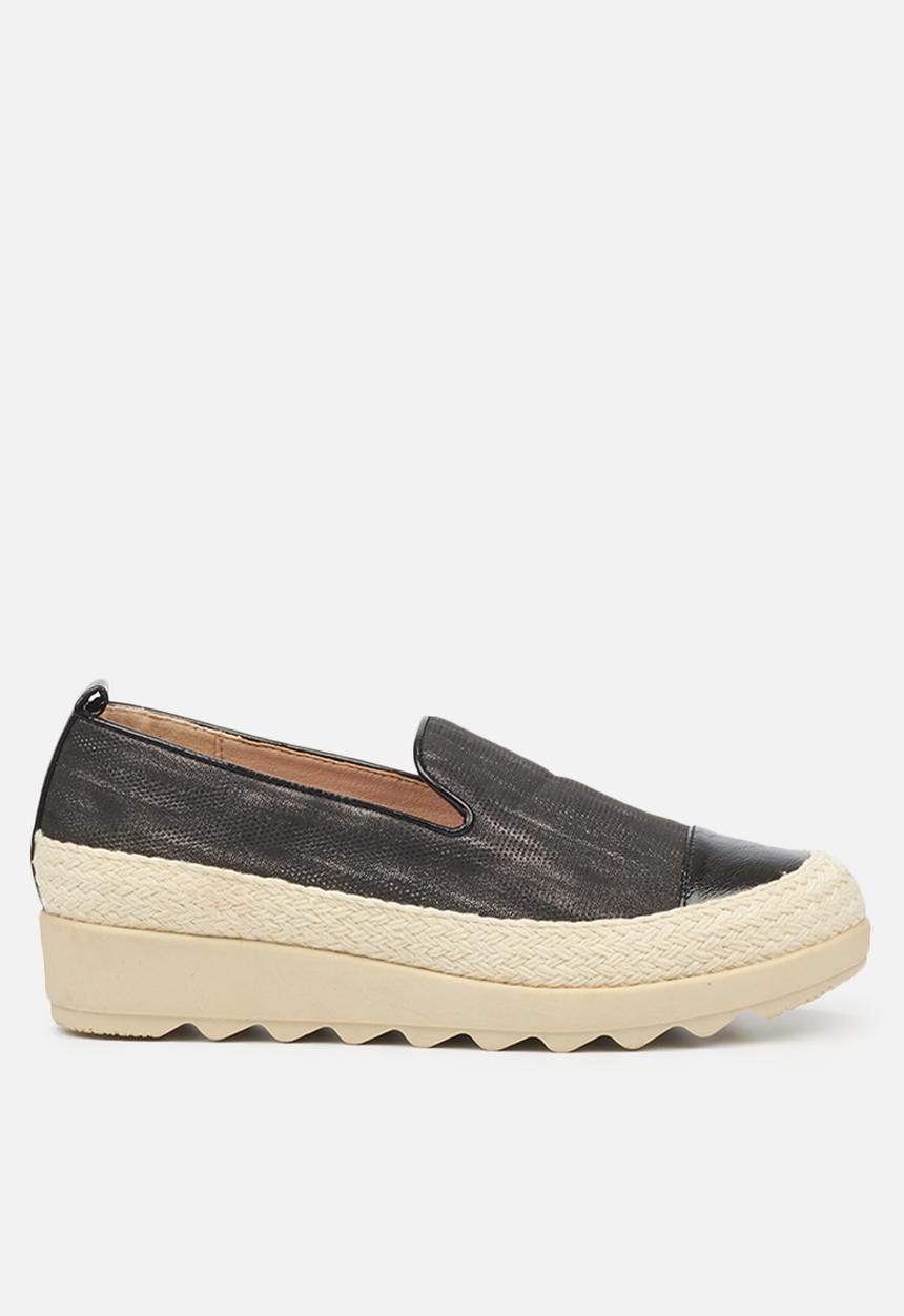 Butterfly Feet - Cynitha 1 flatform loafer - black
