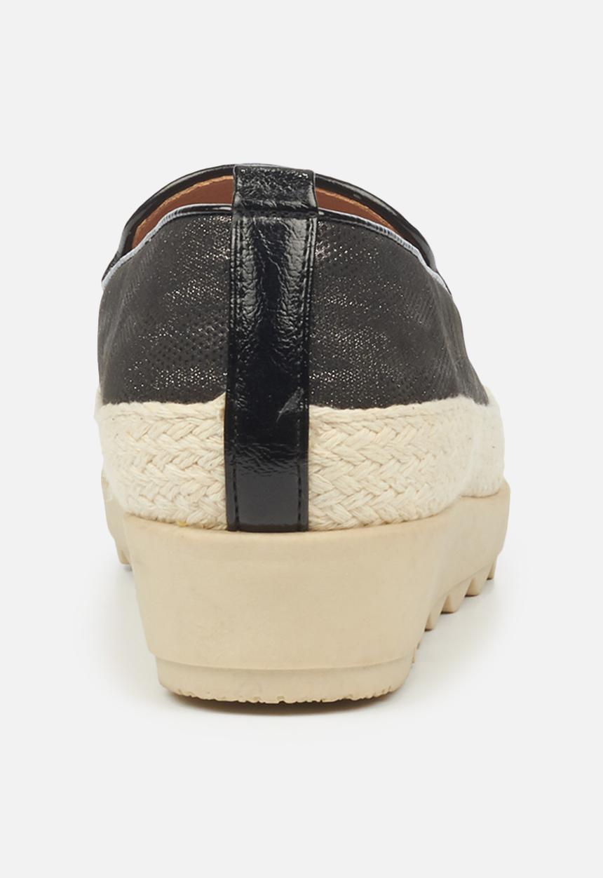 Butterfly Feet - Cynitha 1 flatform loafer - black
