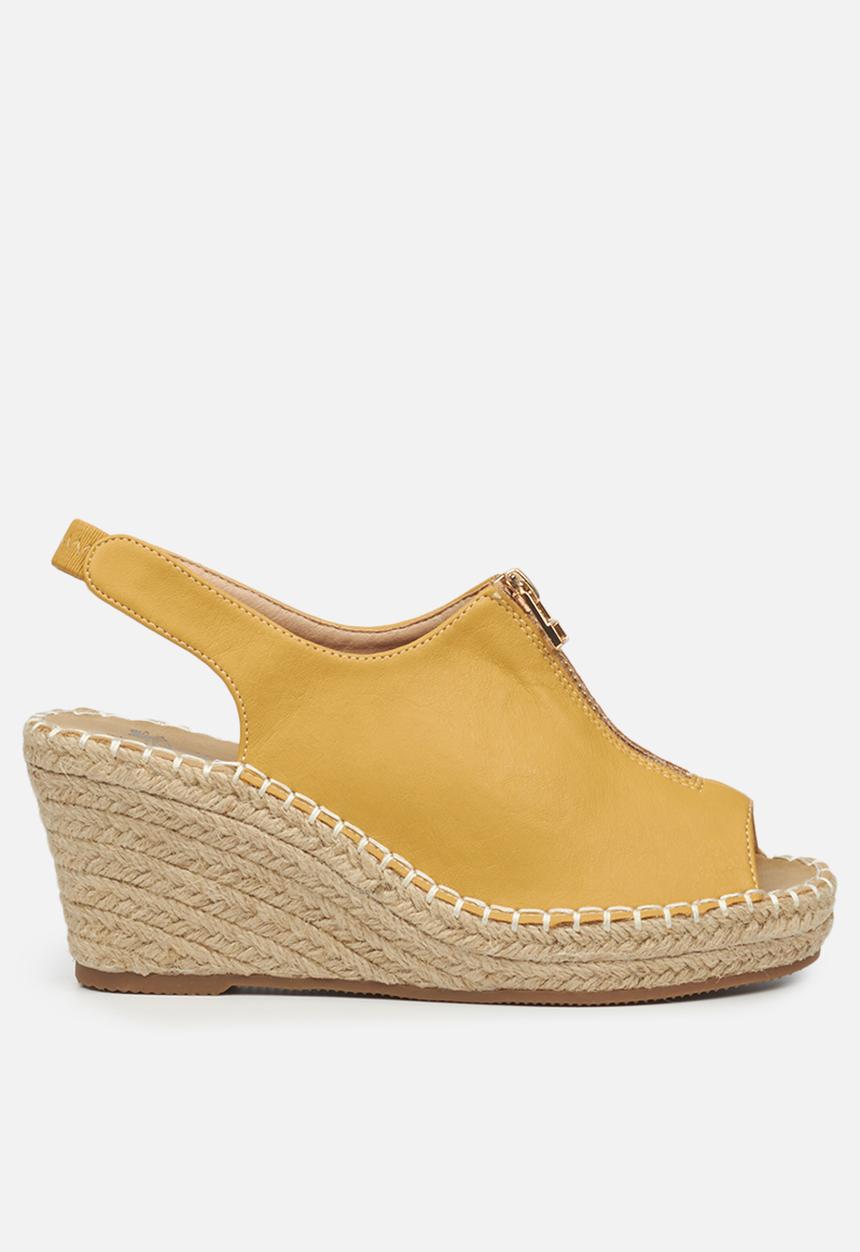 Butterfly Feet - Savy 1 espadrille wedge - mustard