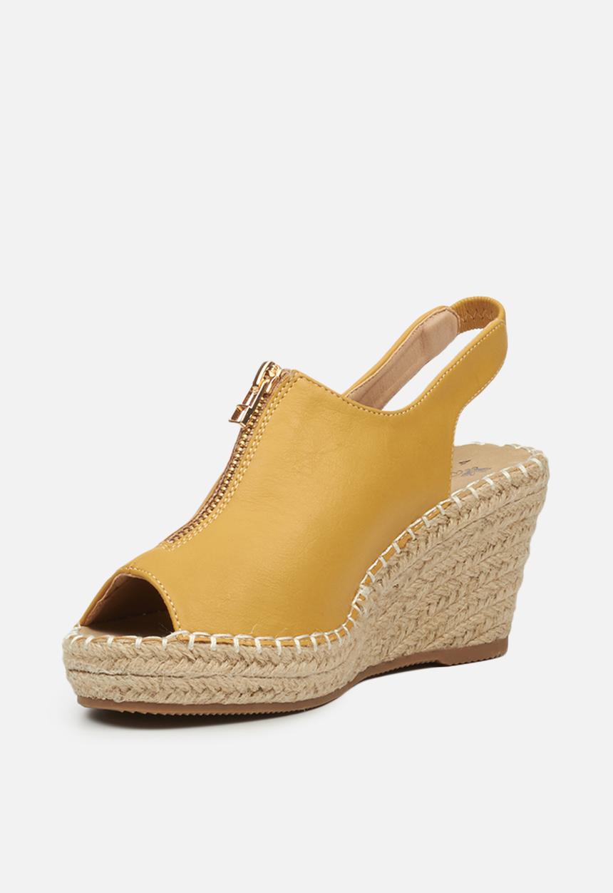 Butterfly Feet - Savy 1 espadrille wedge - mustard