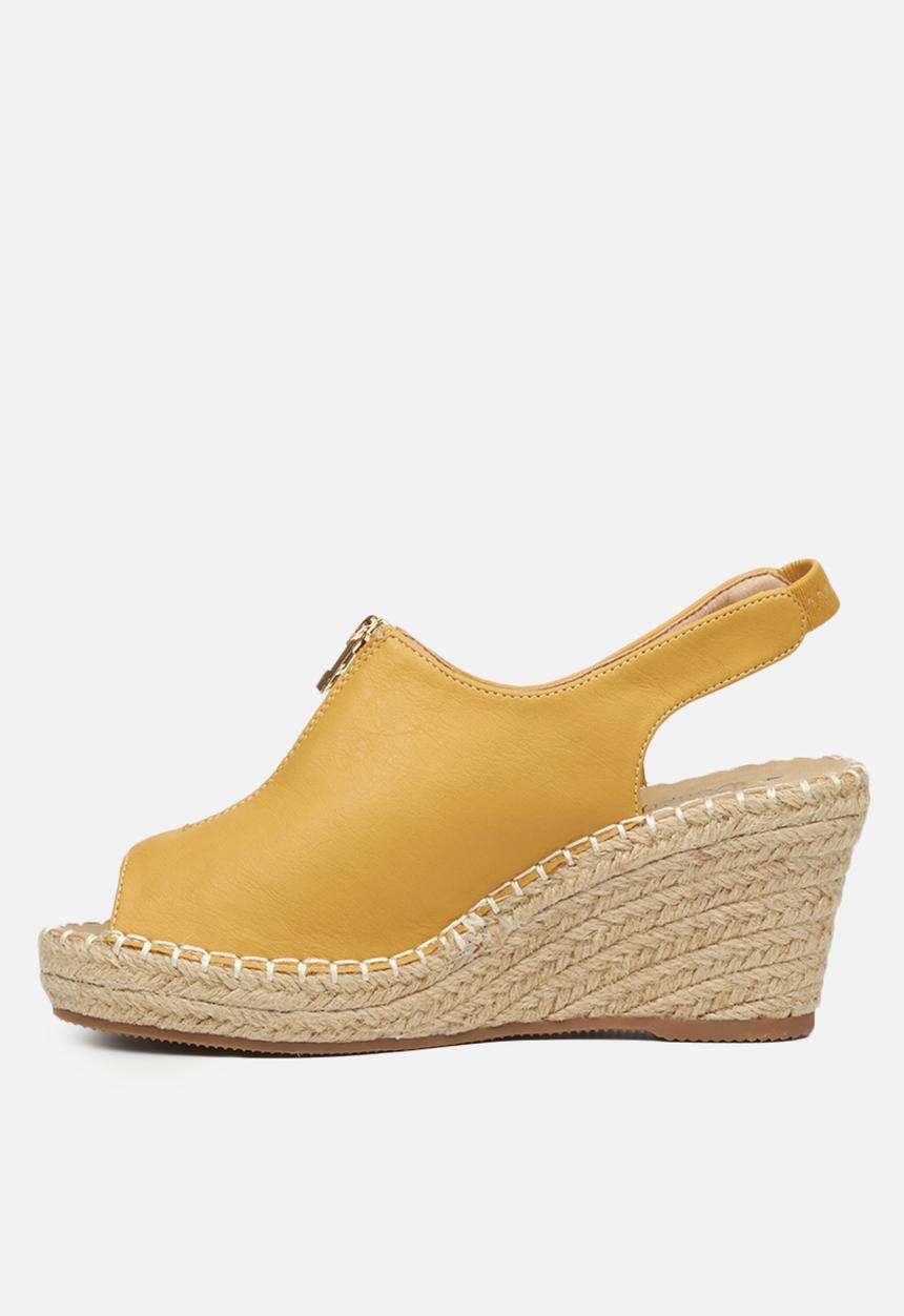 Butterfly Feet - Savy 1 espadrille wedge - mustard
