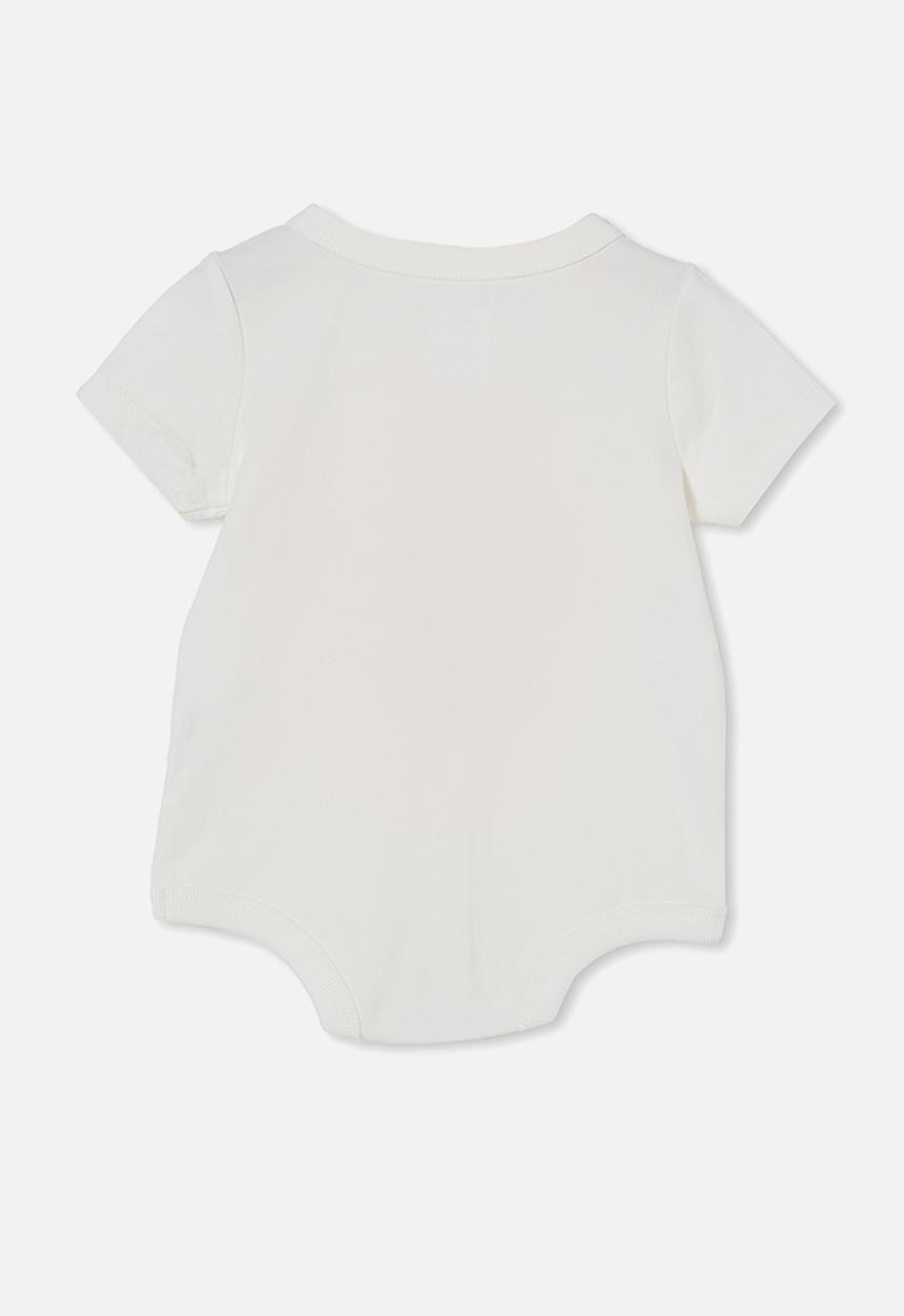 Cotton On - The short sleeve bubbysuit - vanilla