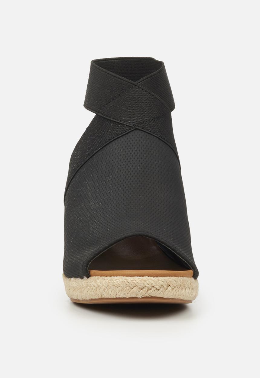 Butterfly Feet - Drayco 1 espadrille wedge - black