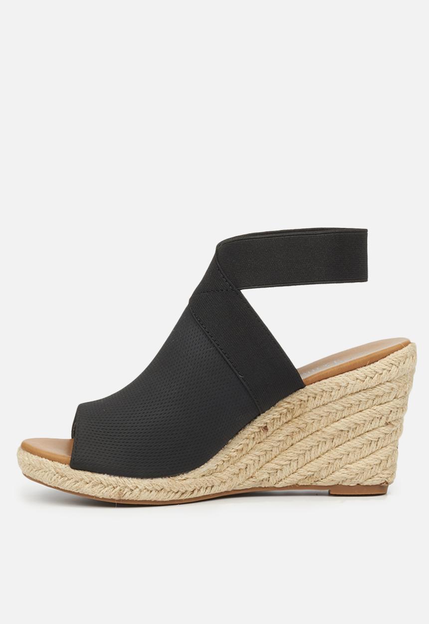 Butterfly Feet - Drayco 1 espadrille wedge - black