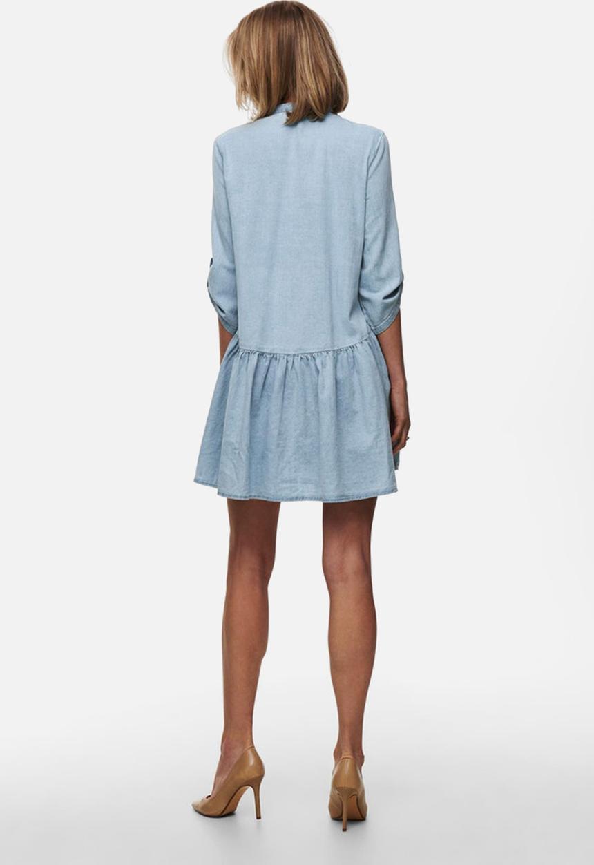 ONLY - Chicago 3/4 life denim dress - blue