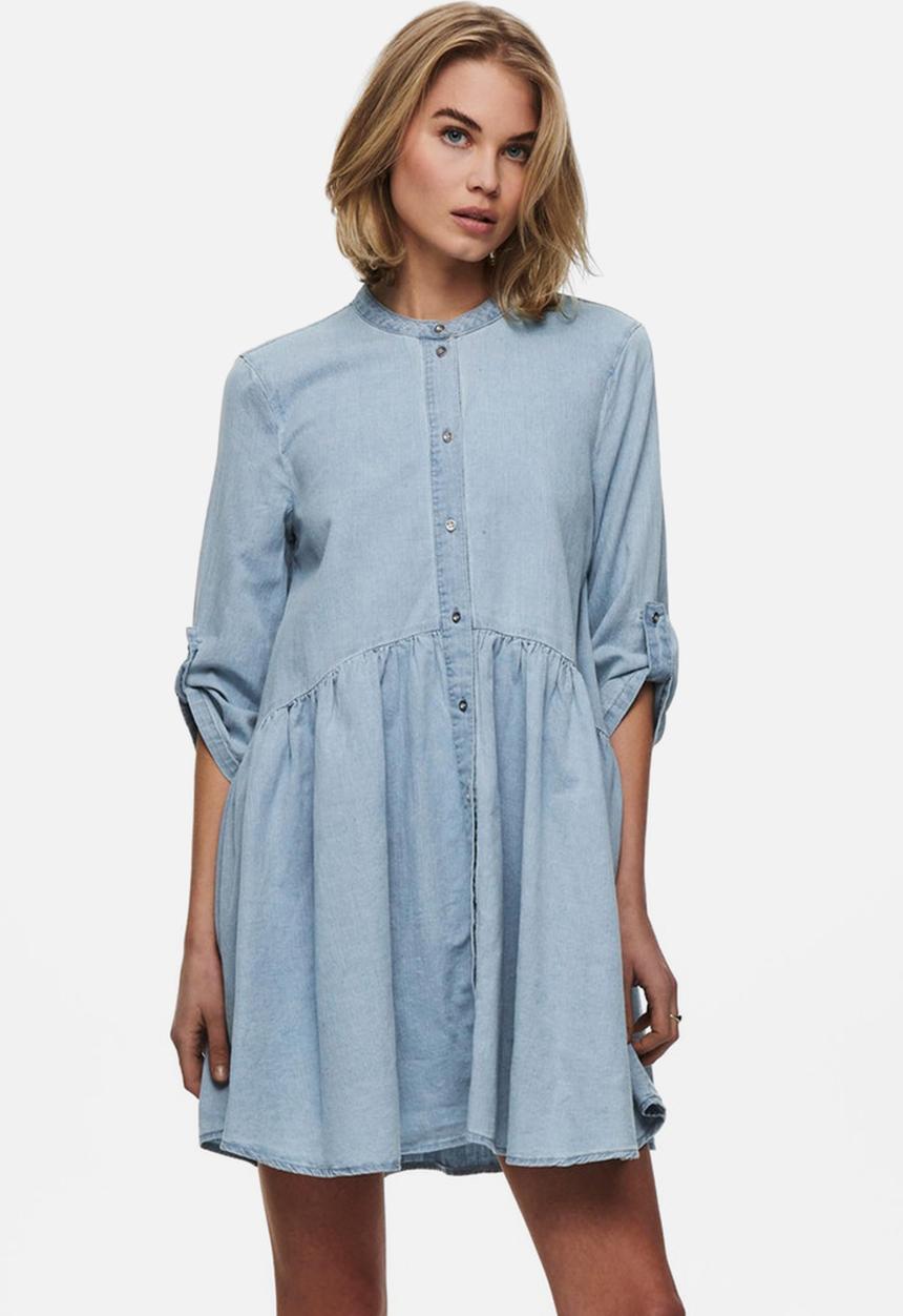 ONLY - Chicago 3/4 life denim dress - blue
