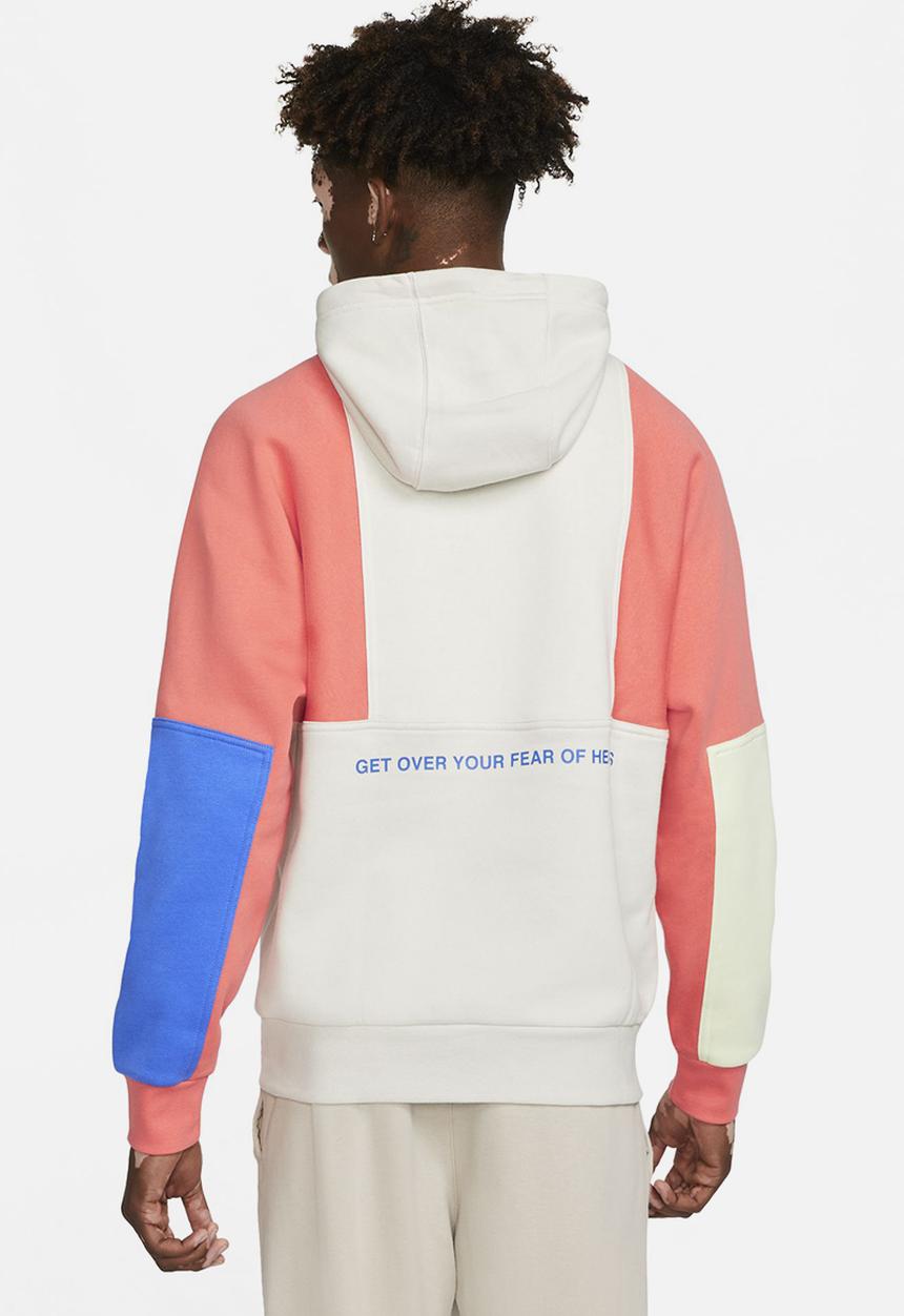 Nike - Nsw nike air po bb hoodie - light bone/magic ember/white