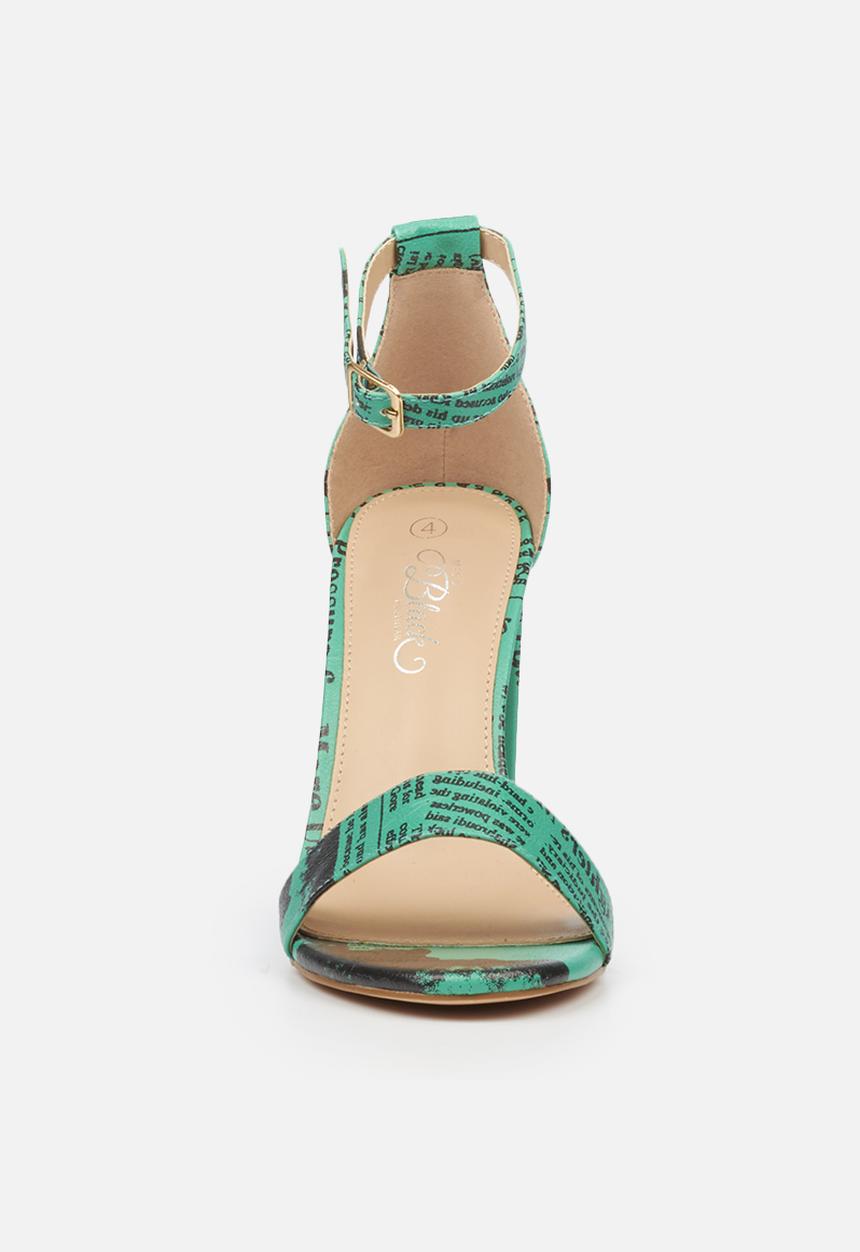 Miss Black - Times1 heel - green