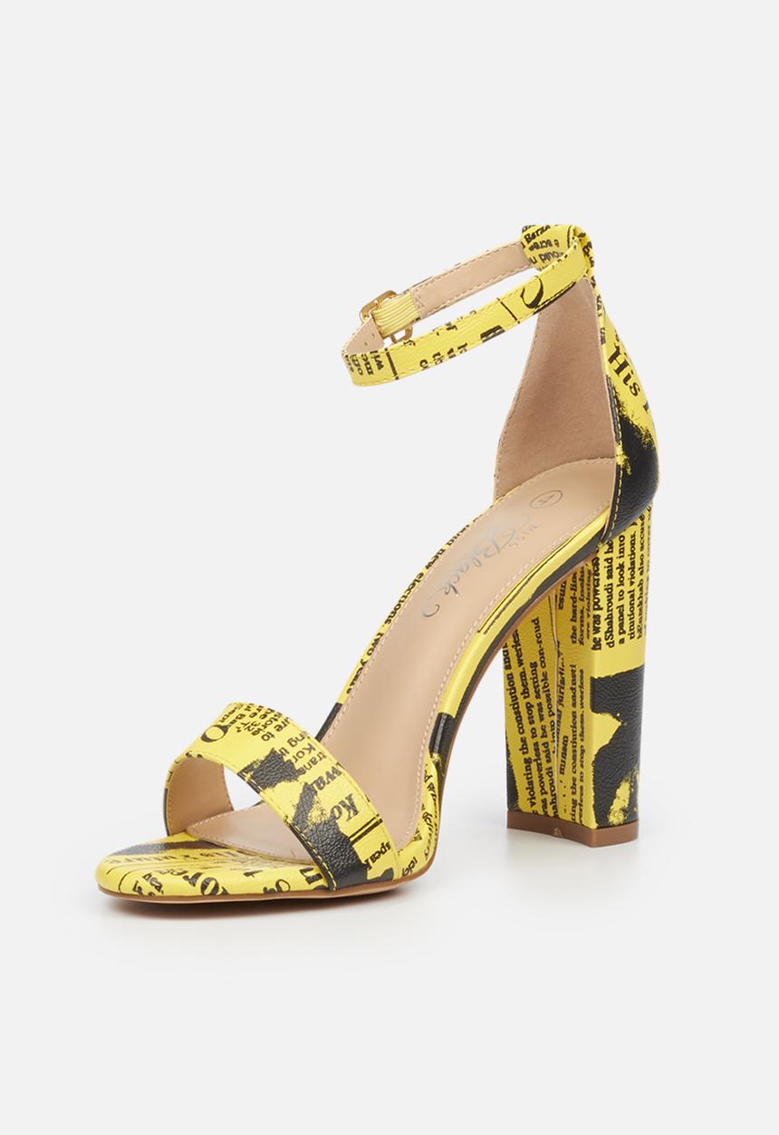 Miss Black - Times1 heel - yellow