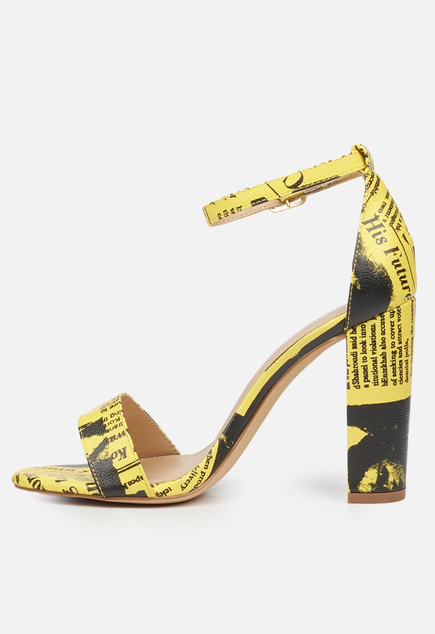 Miss Black - Times1 heel - yellow