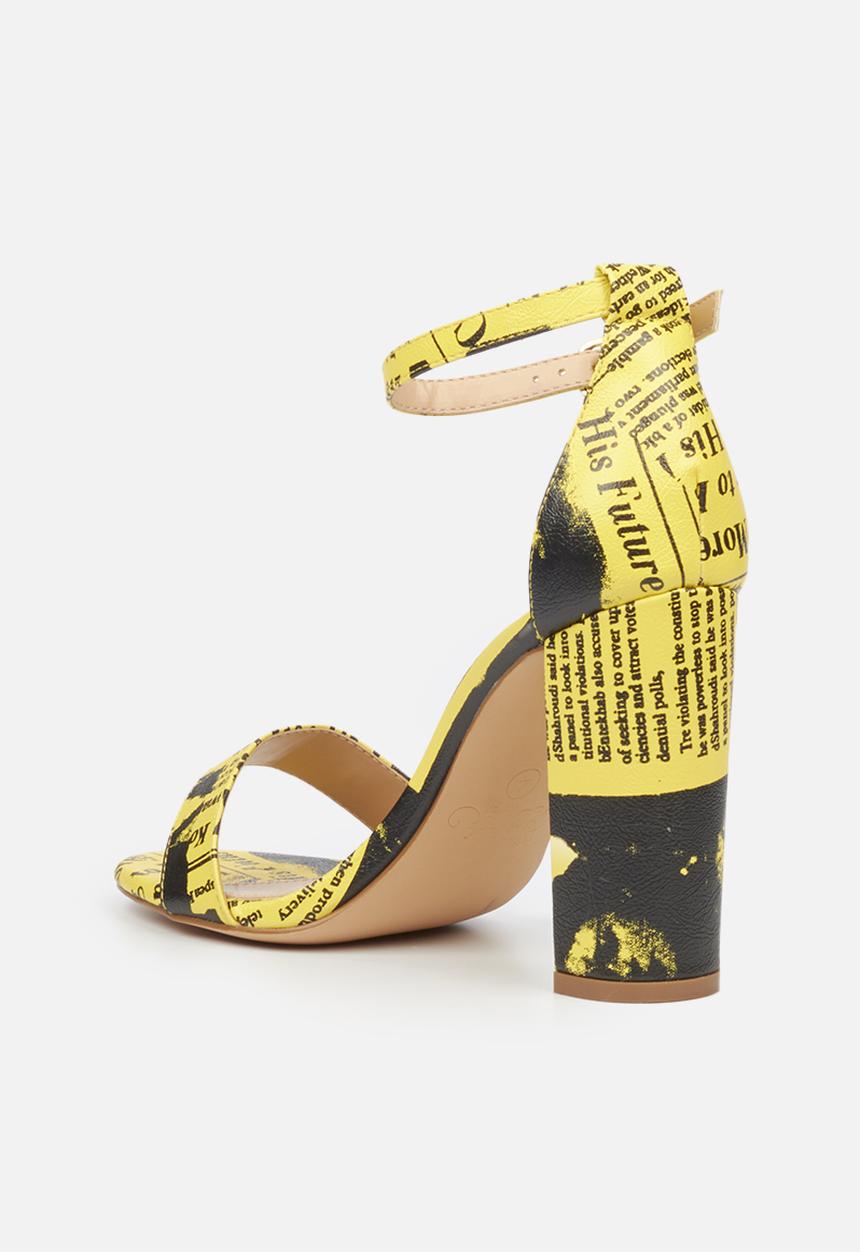 Miss Black - Times1 heel - yellow