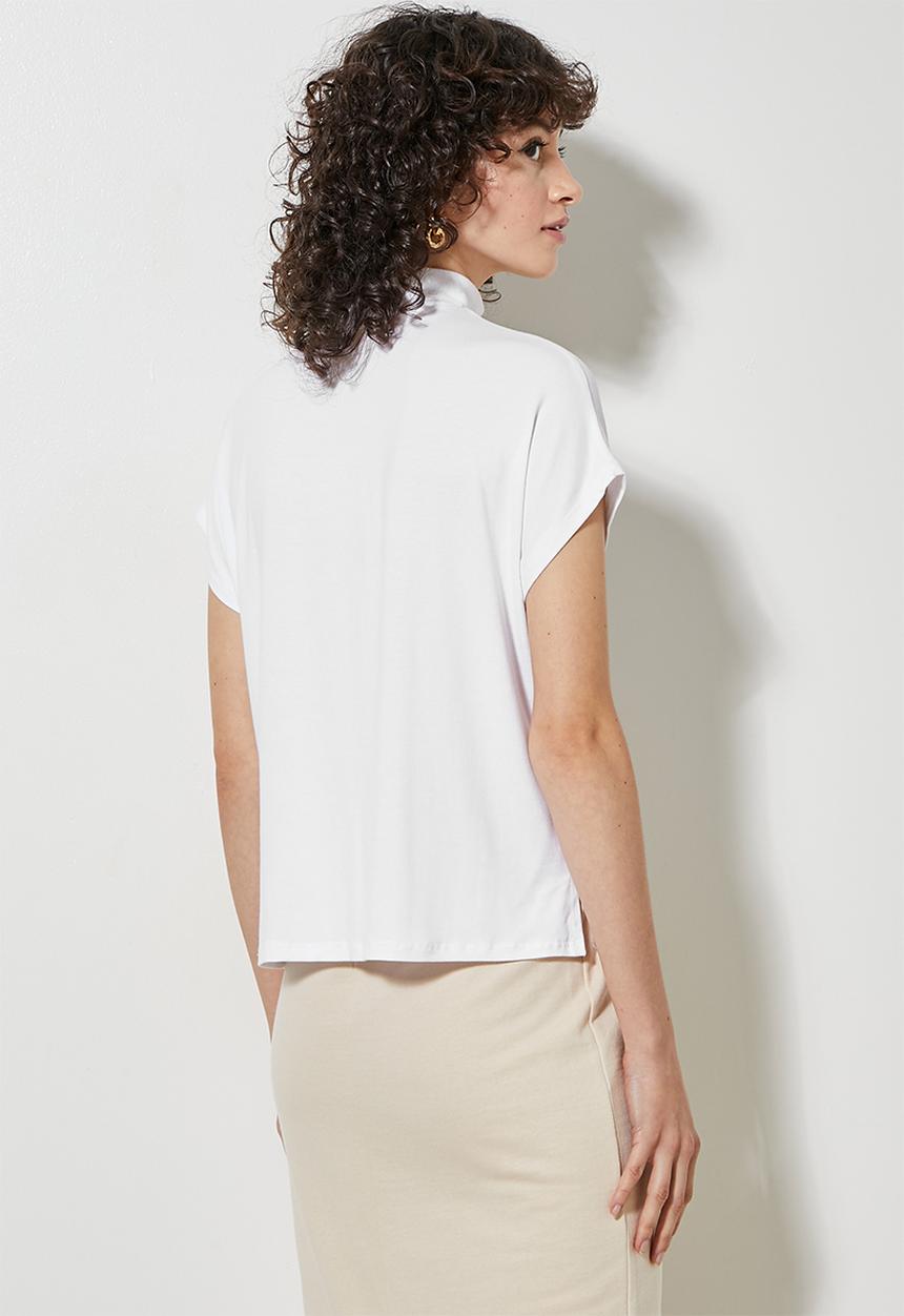 Superbalist - 2 Pack hi neck grown on sleeve tee - black & white