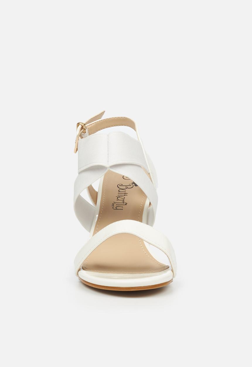 Butterfly Feet - Valery 2 heel - white