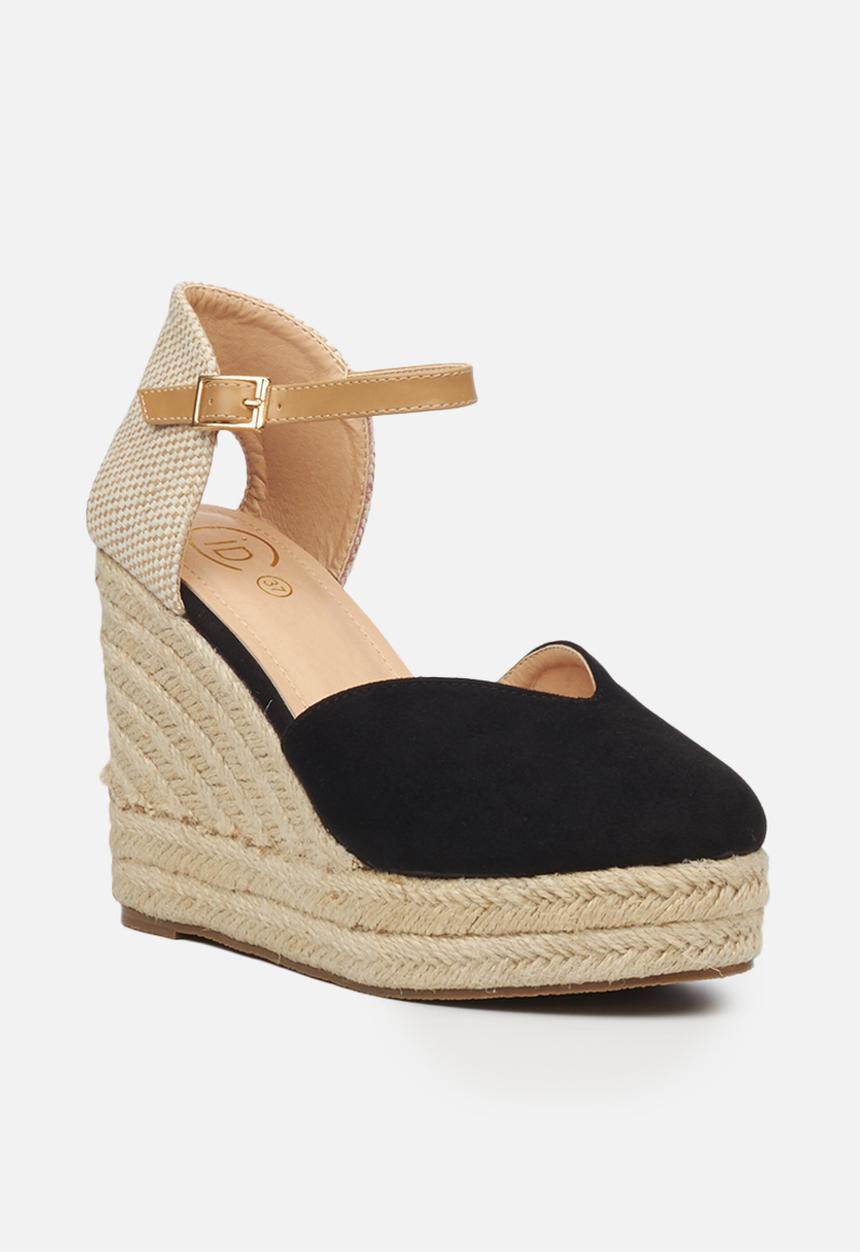 Miss Black - Vendetta1 espadrille wedge - black