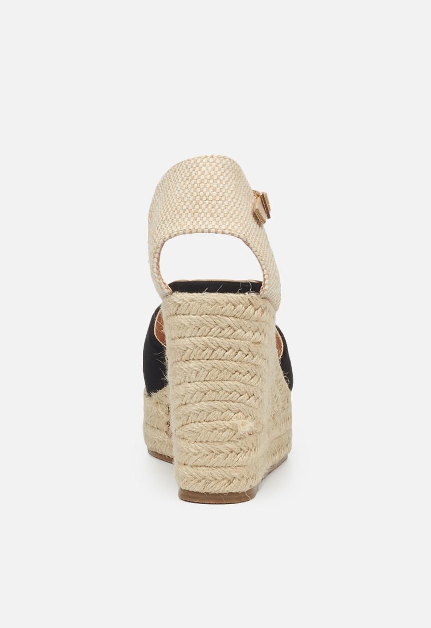 Miss Black - Vendetta1 espadrille wedge - black
