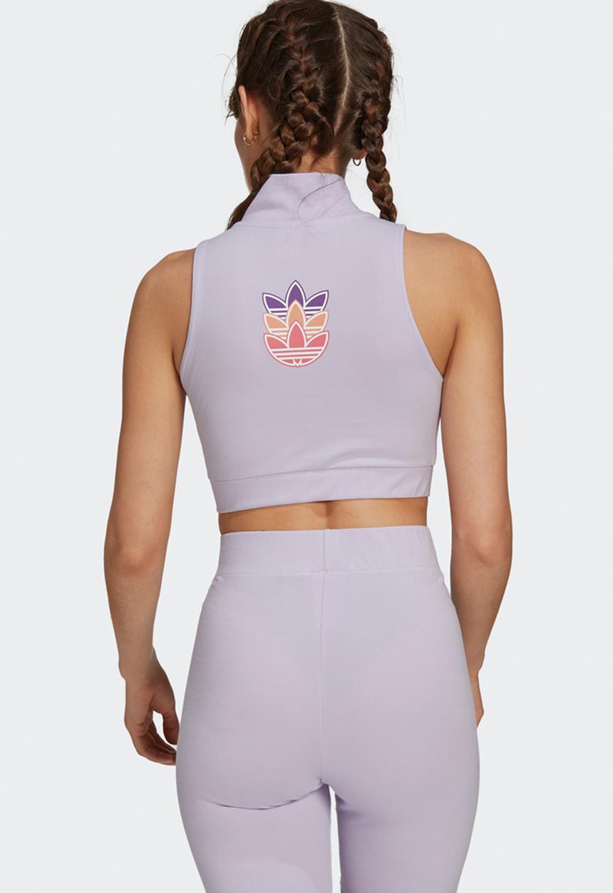 adidas Originals - Crop tank top - purple tint