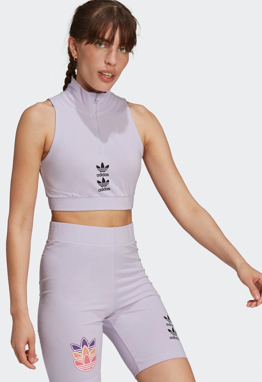 adidas Originals - Crop tank top - purple tint