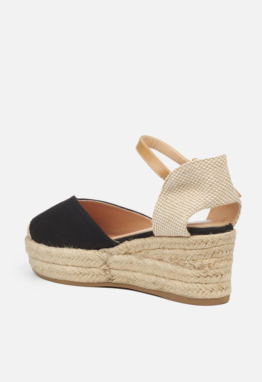 Miss Black - Violette1 espadrille wedge - black