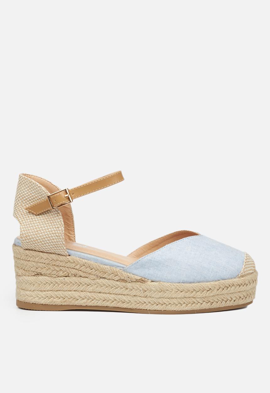Miss Black - Violette1 espadrille wedge - blue
