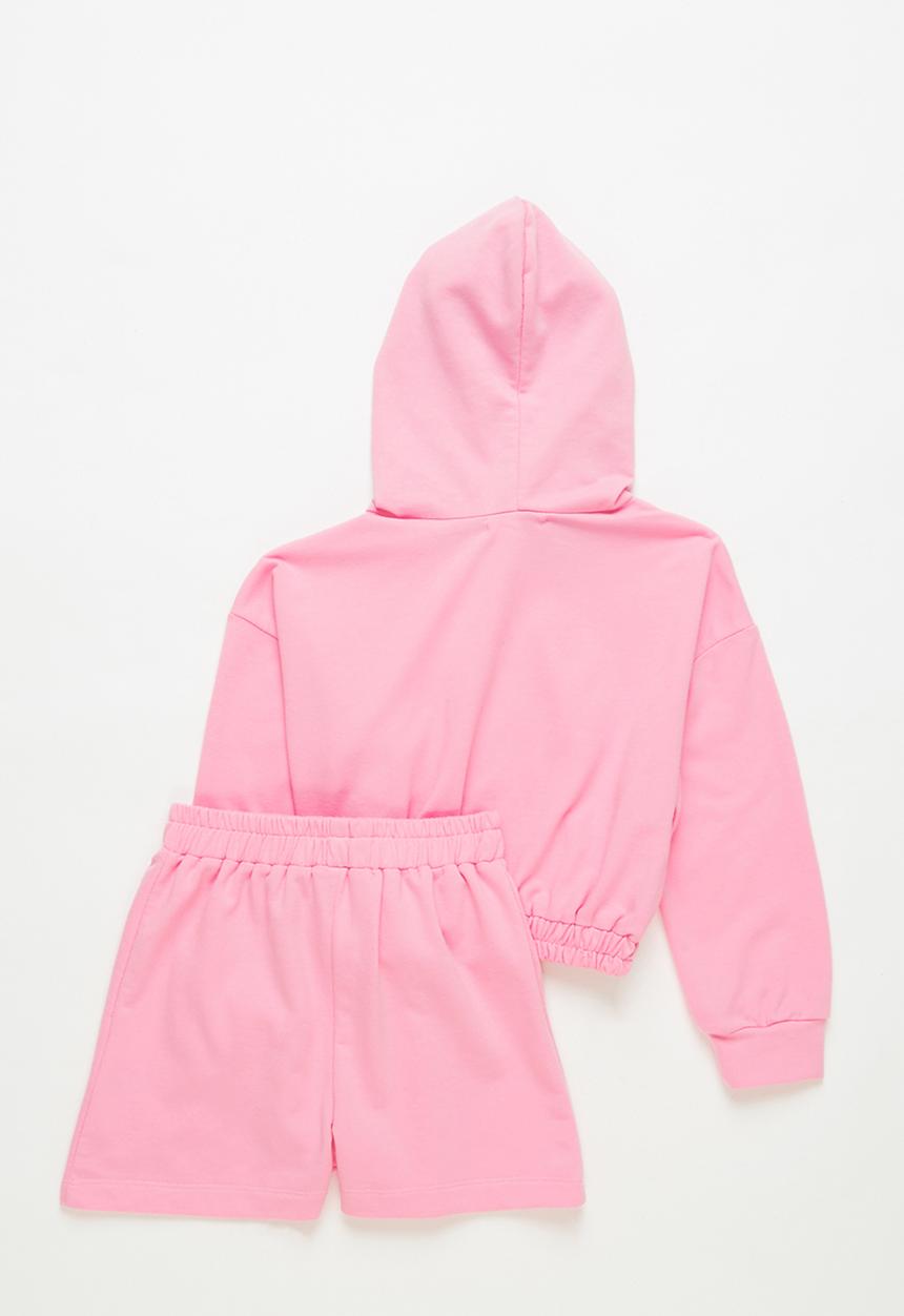 Superbalist - Hoodie and short set - pink