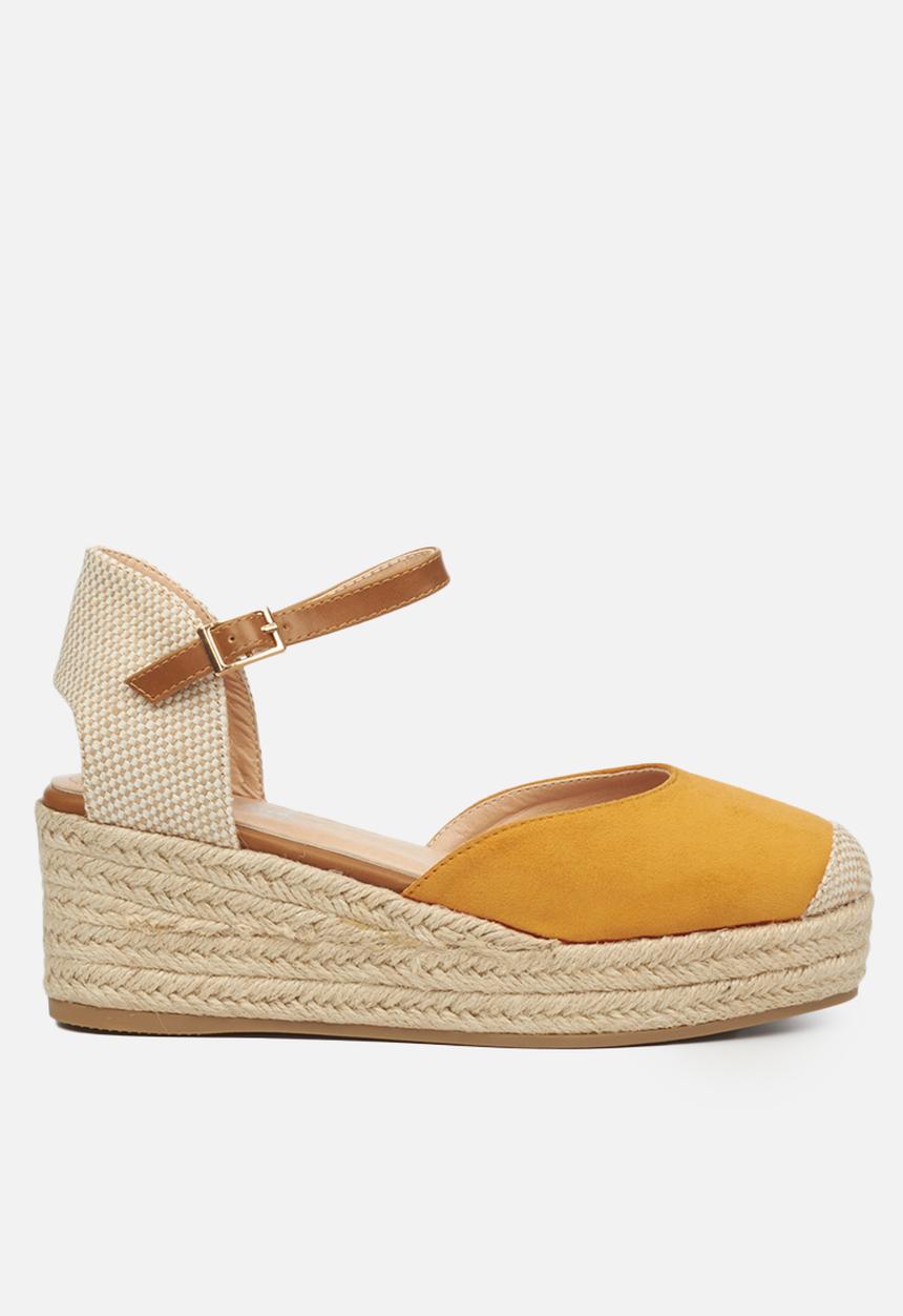 Miss Black - Violette1 espadrille wedge - orange
