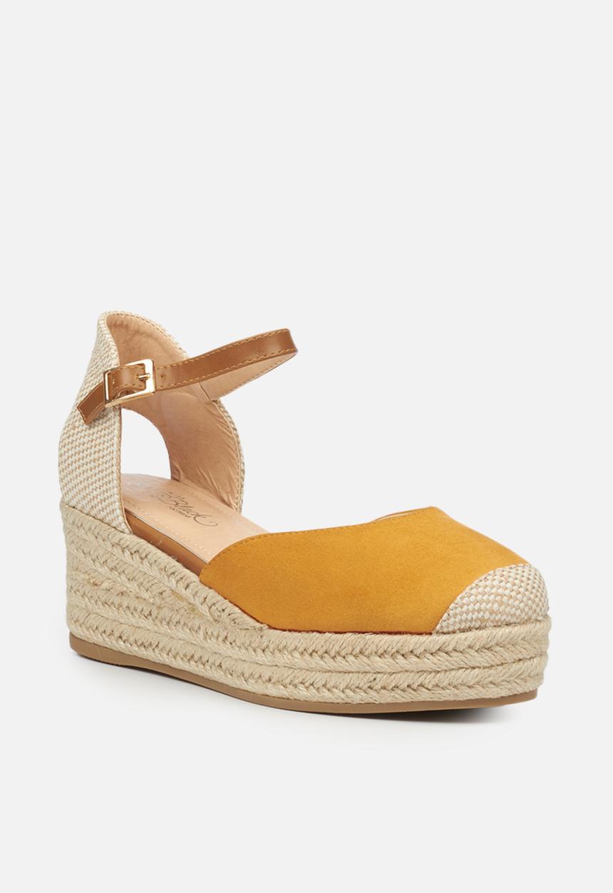 Miss Black - Violette1 espadrille wedge - orange