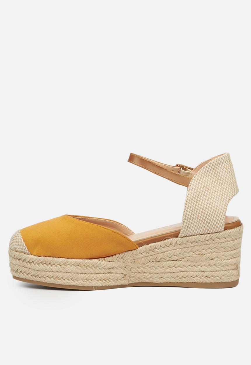 Miss Black - Violette1 espadrille wedge - orange