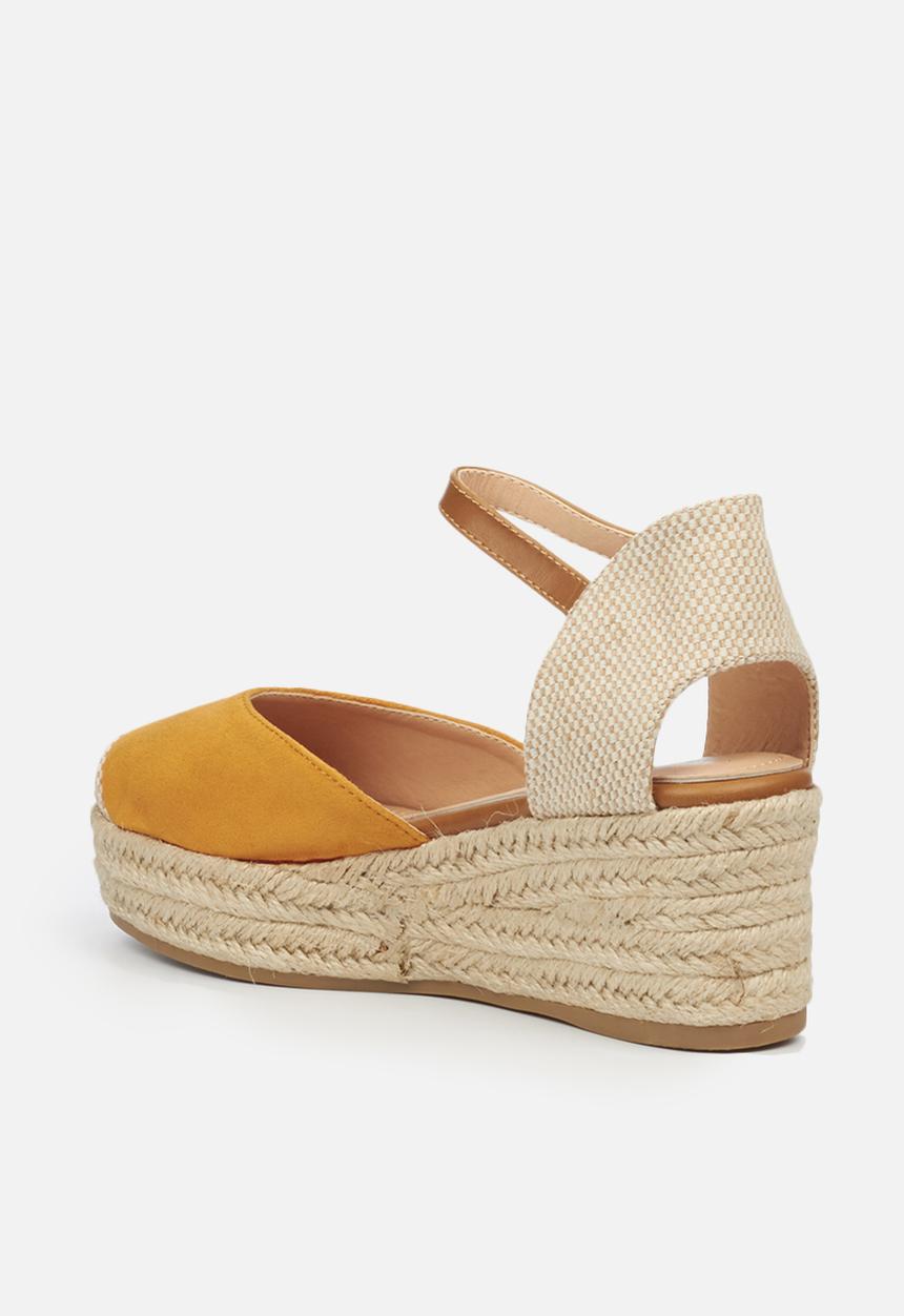 Miss Black - Violette1 espadrille wedge - orange