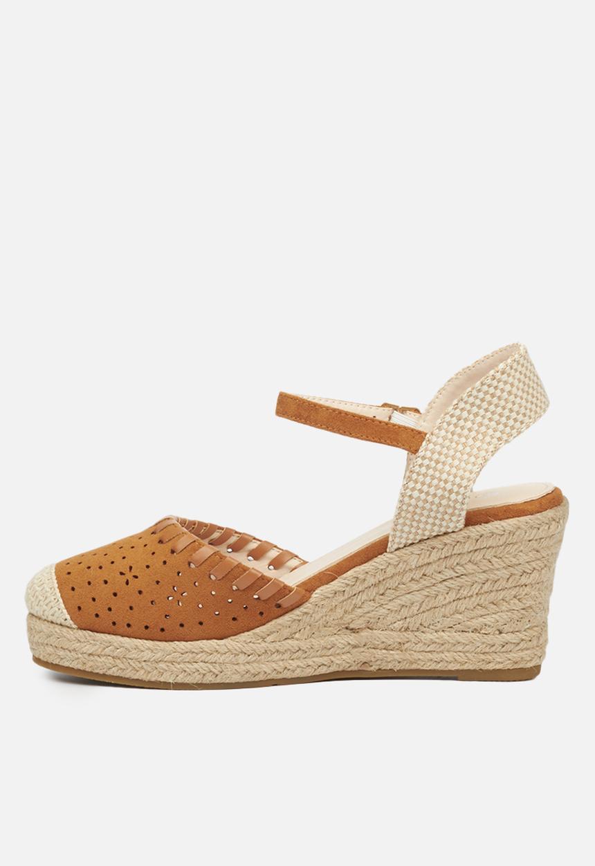 Miss Black - Whip1 espadrille wedge - tan