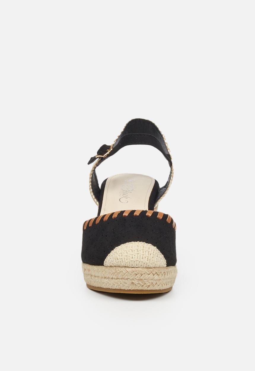 Miss Black - Whip1 espadrille wedge - black