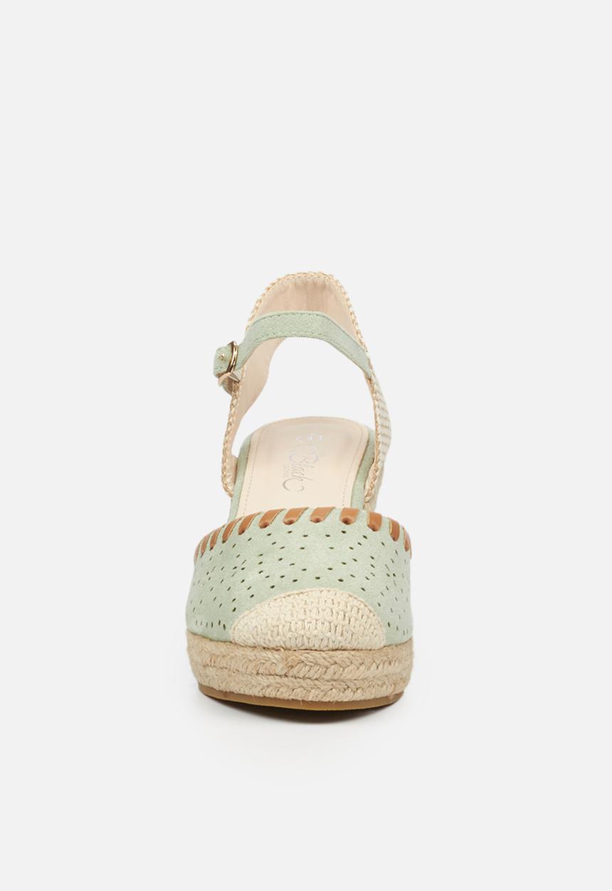 Miss Black - Whip1 espadrille wedge - mint