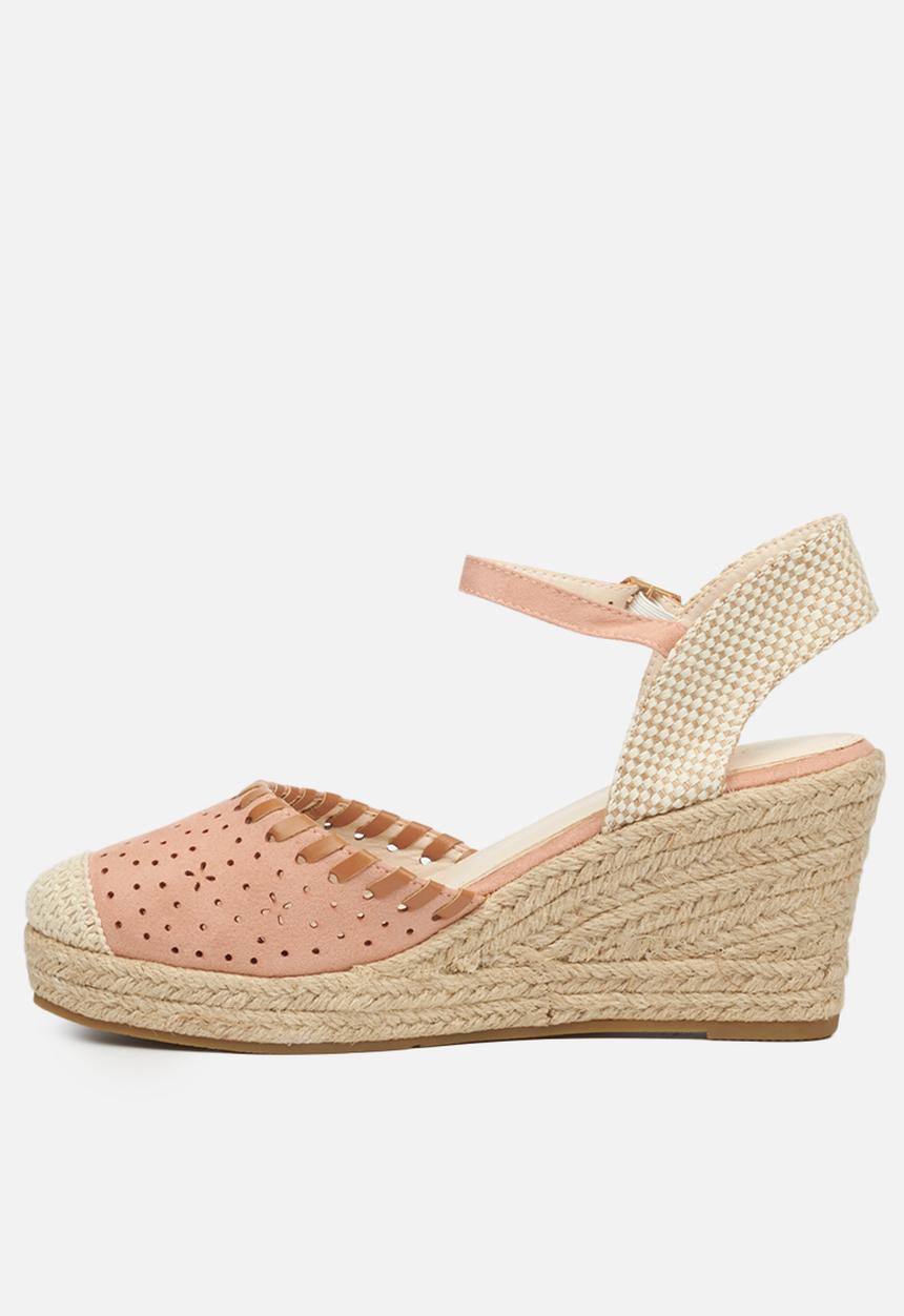 Miss Black - Whip1 espadrille wedge - pink
