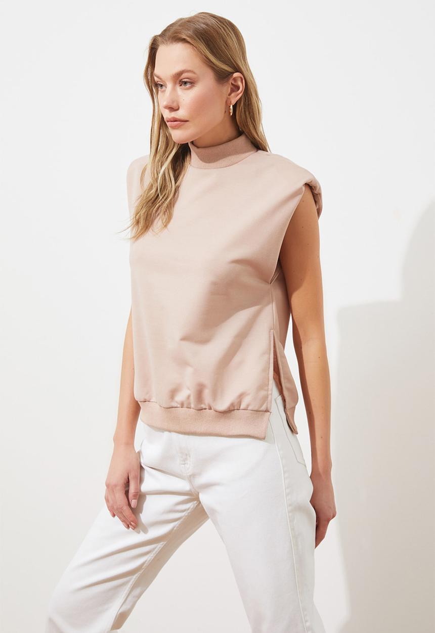 Trendyol - Knitted blouse - beige